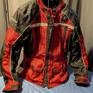 Tourmaster Transition 3.0 Red and Black Performance Riding Safety Jacket XS